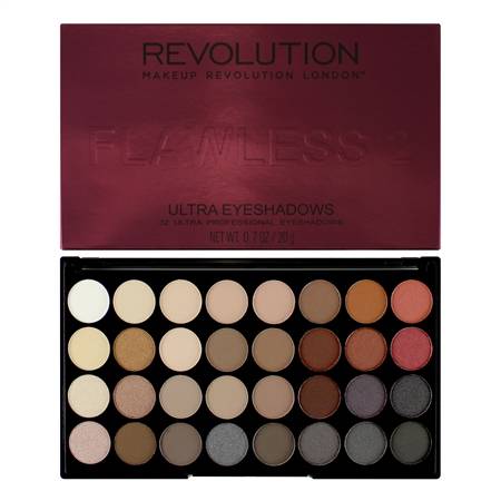 Revolution Ultra 32 Shade Eyeshadow Palette - Flawless 2
