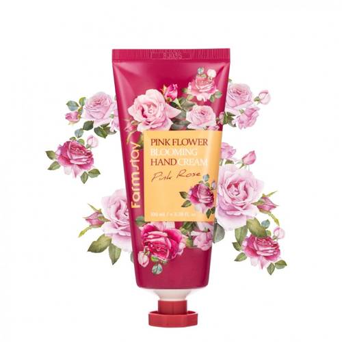 Farm Stay Pink Flower Pink Rose Hand Cream-100ml