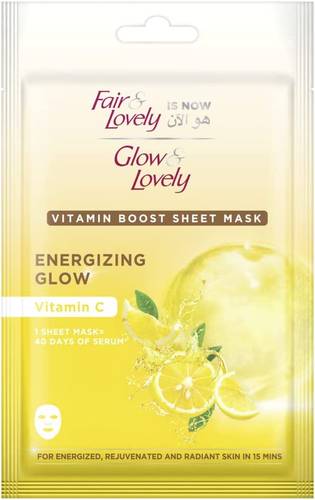 Vitamin Boost Sheet Mask For Rejuvinated Radiant Skin Energizing Glow With Vitamin C 