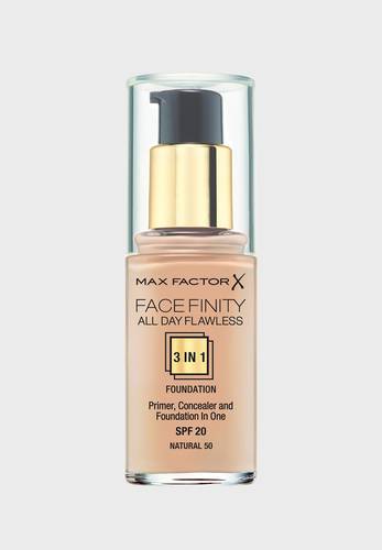  3in1 Flawless Liquid Foundation- 50 Natural 