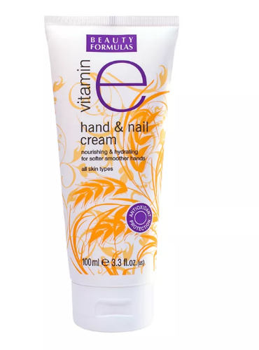 BEAUTY FORMULAS Hand and Nail Cream with Vitamin E-100ml
