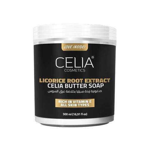 Celia Licorice Root Extract Cela Butter Soap Rich in Vitamin E All Skin Types-500ml