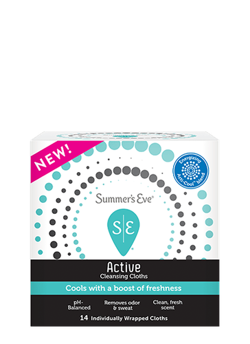 Summer's Eve Active women's wipes