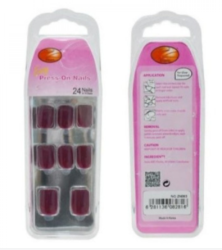 Press On Nails Deep Red 
