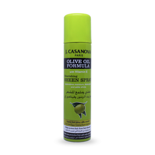 Nourishing and shine spray with olive oil and Vitamin E
