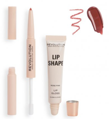 Revolution Lip Shape Kit-Rose Pink