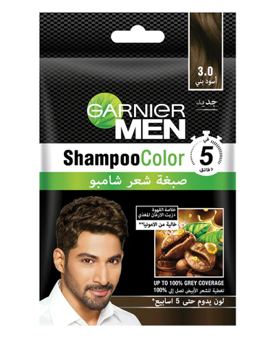  Garnier Men Shampoo Color-1.0 Black Brown