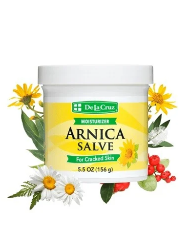 De La Cruz Arnica Salve, Foot Cream for Dry and Cracked Feet and Moisturizing Hand Lotion for Dry Hands, 24 Hour Moisture for Dry and Rough Skin - 56ml 