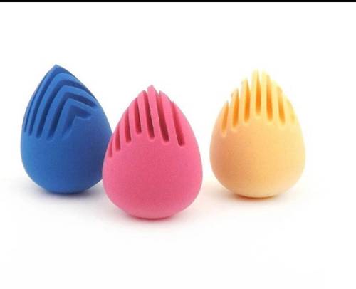 special flower shape sponge poder puff
