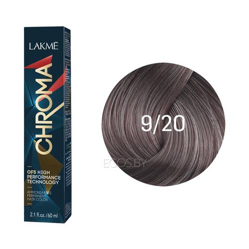 Lakme Chroma Amonia Free Permanent Hair Color 9/20