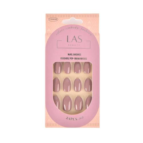 Las Beauty Nail Dashes Reusable Pop-on-DS36