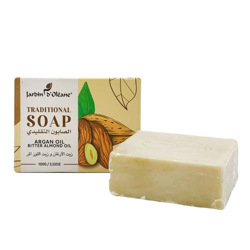 Jardin d'Oleane Traditional Soap with Argan Oil and Bitter Almond Oil