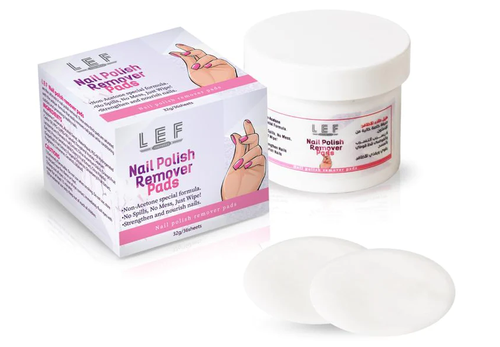 Lef Nail Polish Remover Pads-36 Sheets