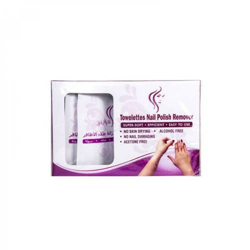 Nail Polish Remover Towelettes Multicolour