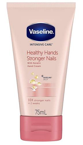 HealthMarket Vaseline Healthy Hands And Stronger Nails Hand Cream-75Ml