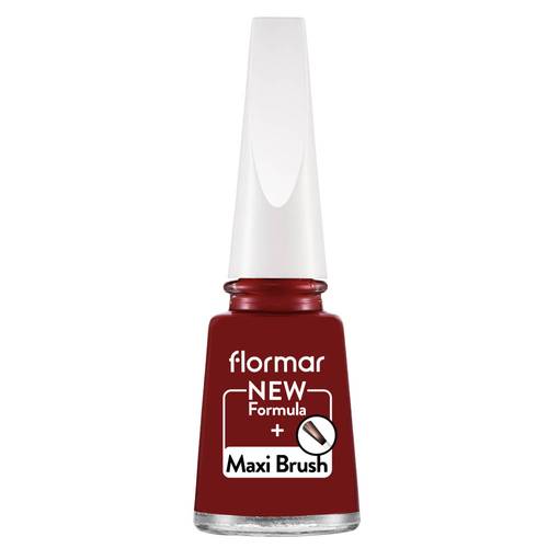  Flormar Classic Nail Enamel With New Improved Formula & Thicker Brush-416 Straight Red 