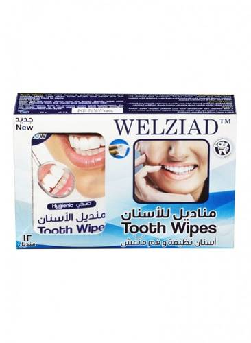 Welziad Tooth Cleaning Wipes -12 Wipes