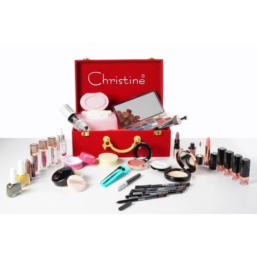 Red makeup box 33 pieces