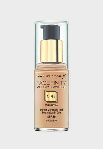  3in1 Flawless Liquid Foundation- 80 Bronze 