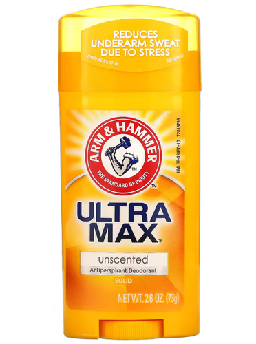Arm & Hammer UltraMax Solid Antiperspirant Deodorant Unscented-73 g