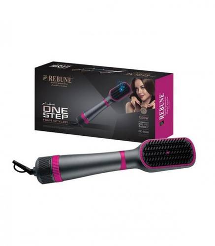 Hair dryer Rebune 2 in 1 with ions 1300 Watt - black pink