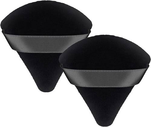 2 pieces triangle soft makeup puff pure cotton powder puff soft 
