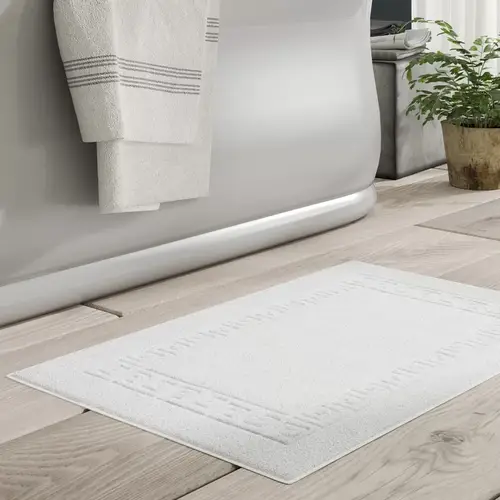 دعاسة قطنية لون ابيض قطن 100% - مقاس 50*75