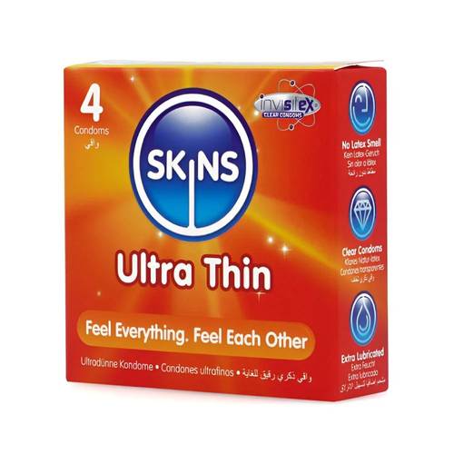 SKINS ULTRA THIN 4 CONDOMS