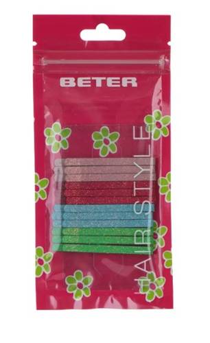 Beter - Click Clack Hair Clips 4.5cm 4 Units 0323 (Model 19031 / 0323)