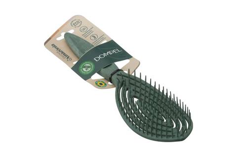 DOMPEL SILICON BRUSH NATURAL WITH BAMBOO SCENT GREEN 8112