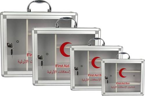 First Aid Box Aluminum Wall mounted ( Without Items)