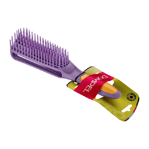 DOMPEL SILICON BRUSH FOR CURLY HAIR PURPLE 8044