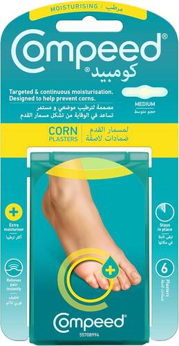 Compeed Moisturising Corn Plasters, 6 Plasters 4236