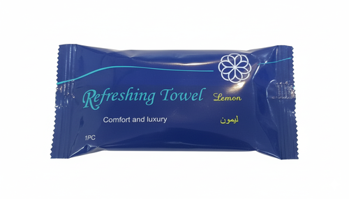 Refreshing Towel lemon scent Moist Cotton Wet Wipes Fresh Towel for Skin Care Personal Hygiene Aura