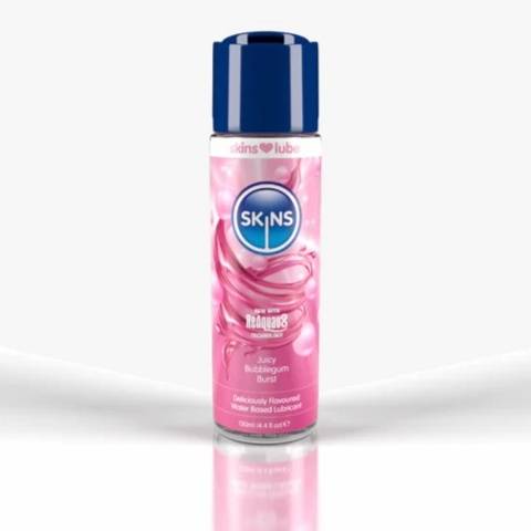 SKINS TASTY JUICY BUBBLEGUM WATER BASED LUBRICANT 130ML