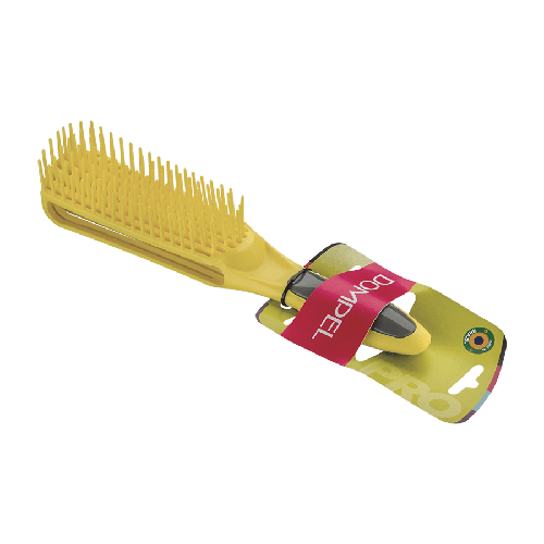 DOMPEL SILICON BRUSH FOR CURLY HAIR YELLOW 8020