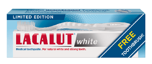 LACALUT WHITE TOOTHPASTE 75ML + BRUSH