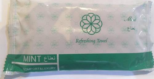 Refreshing Towel MINT SCENT for Skin Care Personal Hygiene Aura