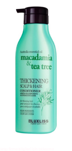 LUXLISS MACADAMIA AND TEA TREE THICKENING SCALP AND HAIR CONDITIONER 500ML