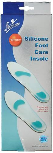 Premium Silicone Footcare Insole Pair Flamingo OC-2394