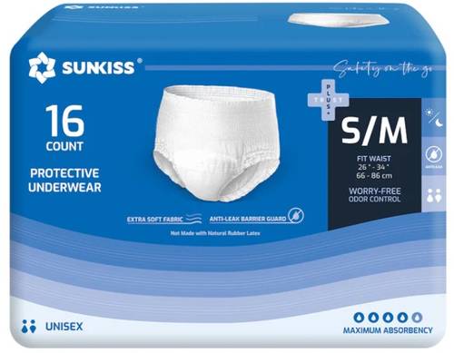حفاضات كيلوت كبار سن 16 حبة SUNKISS