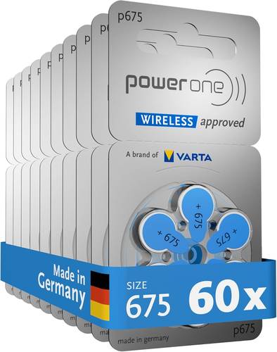 Power One Original Hearing Aid Battery P675