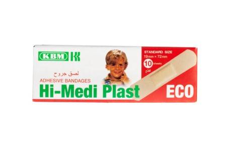 KBM Hi-Medi Plast ECO Adhesive Bandages Box Of 10Pcs