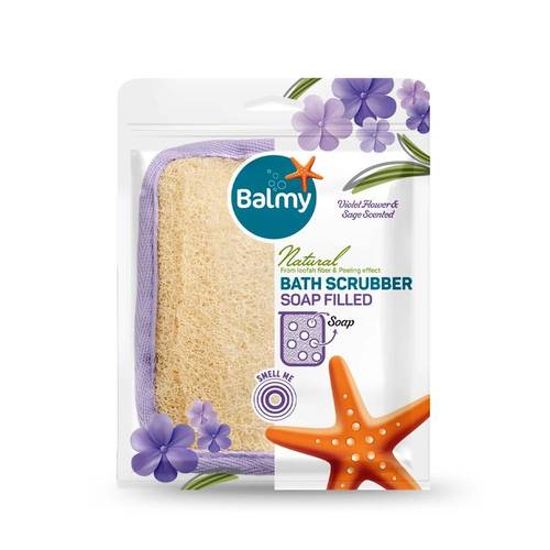 Balmy Bath Scrubber Soap Filled 8245