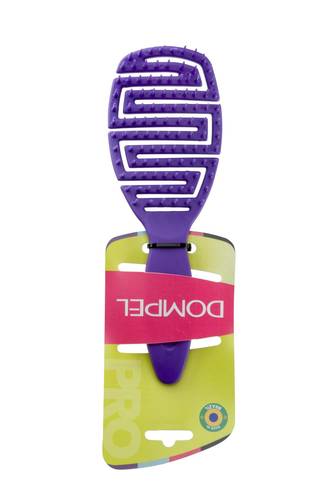 DOMPEL SILICON BRUSH FOR ALL HAIR TYPES PURPLE 7962