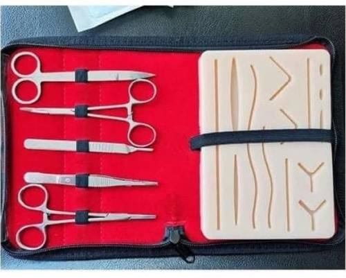 حقيبة أدوات تدريب خياطة الجروح المتكاملة
