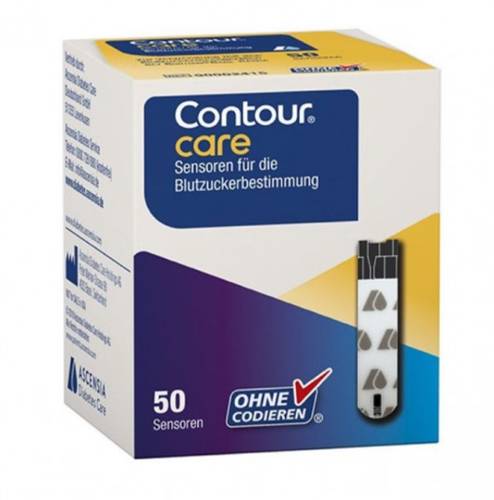 Blood Glucose Test Strips Contour Care Box 50 Pcs