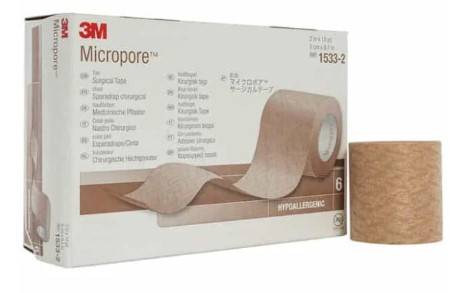 MICROPORE SURGICAL PLASTER BROWN 5CM 1533-2
