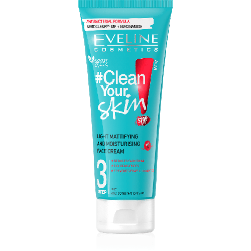 Eveline Clear Skin Moisturizing Cream for Oily and Combination Skin 75ml