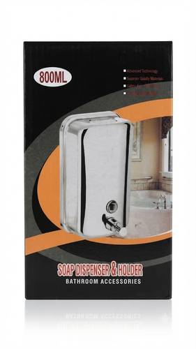 Stainless Steel Wall-Mounted Soap & Sanitizer Dispenser 800ml